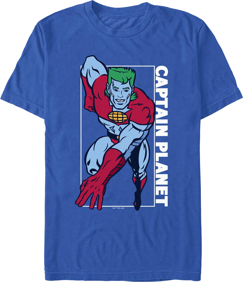 Action Pose Captain Planet T-Shirt product image 1