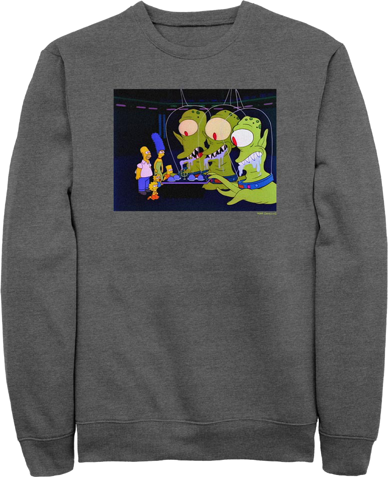 Aliens Simpsons Sweatshirt product image 1