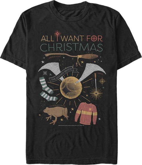 All I Want For Christmas Harry Potter T-Shirt product image 1