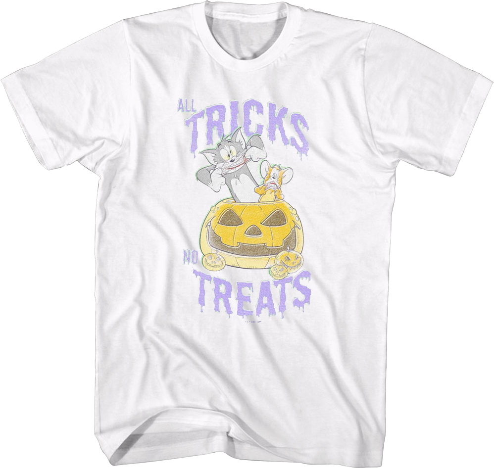 All Tricks No Treats Tom and Jerry T-Shirt product image 1