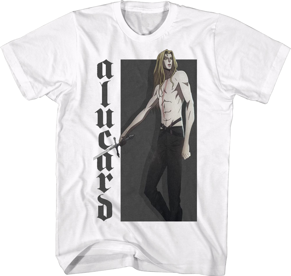 Alucard Action Pose Castlevania T-Shirt product image 1