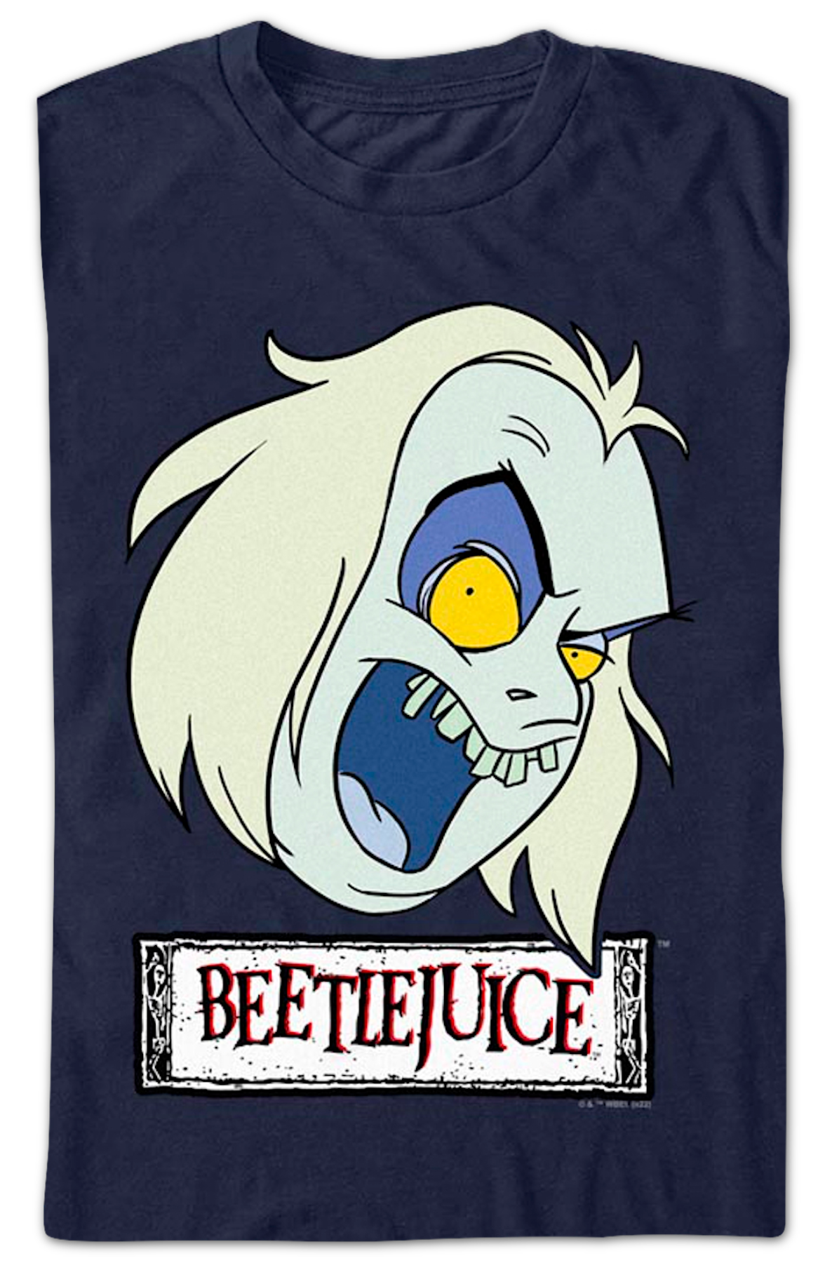 Navy Blue Animated Beetlejuice T-Shirt product image 2