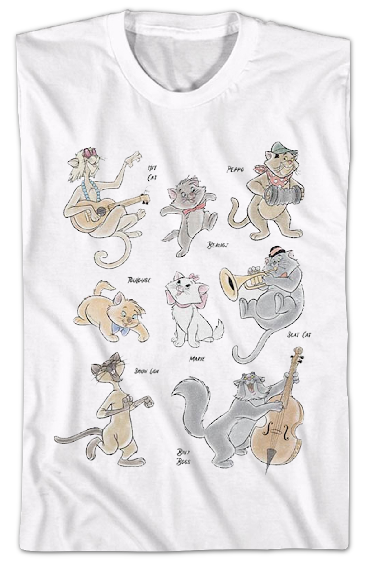 Aristocats Character Collage Disney T-Shirt product image 2
