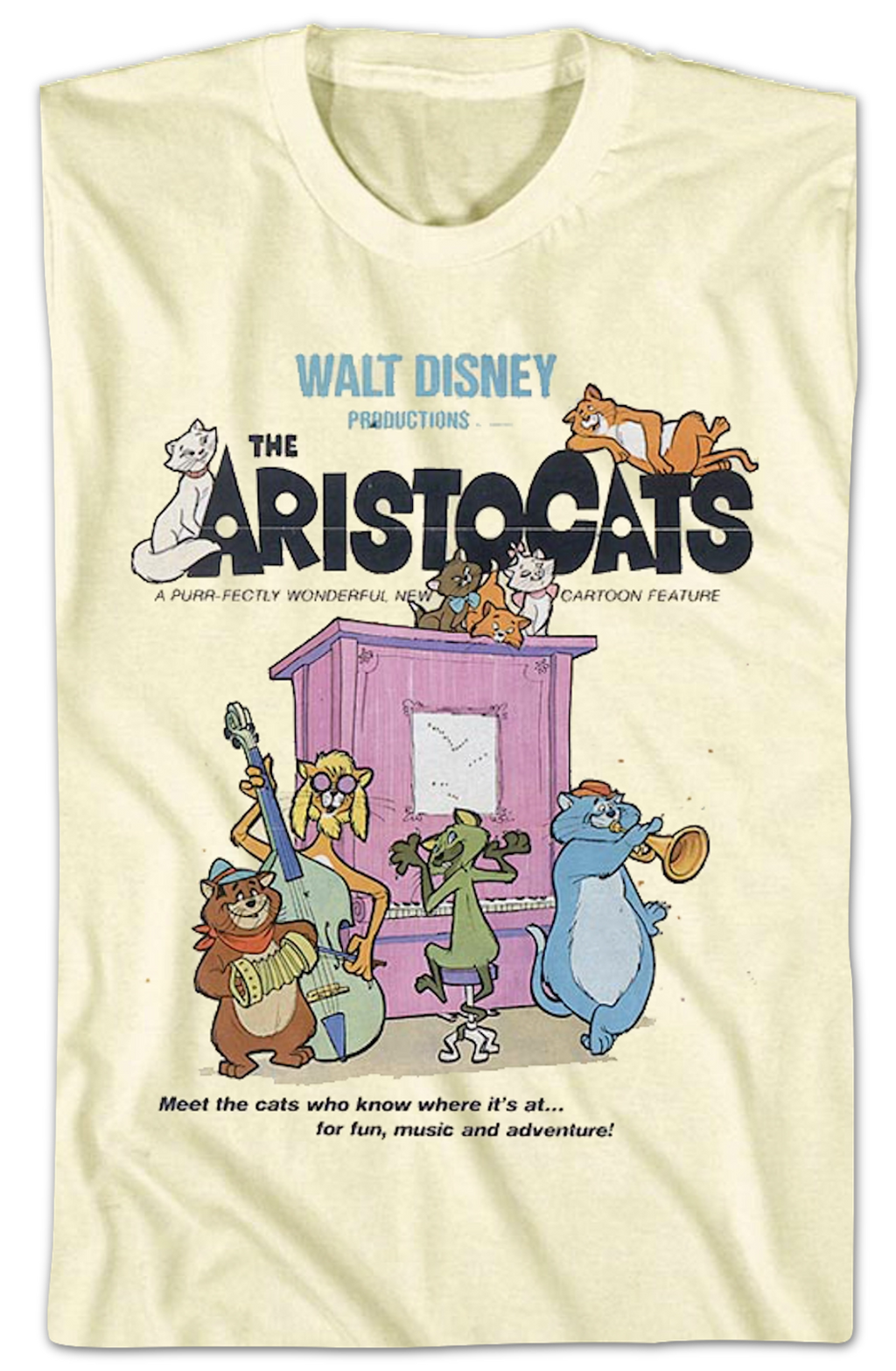 Aristocats Poster Disney T-Shirt