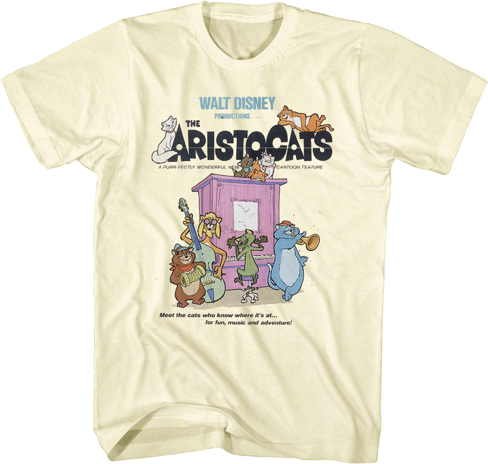 Aristocats Poster Disney T-Shirt