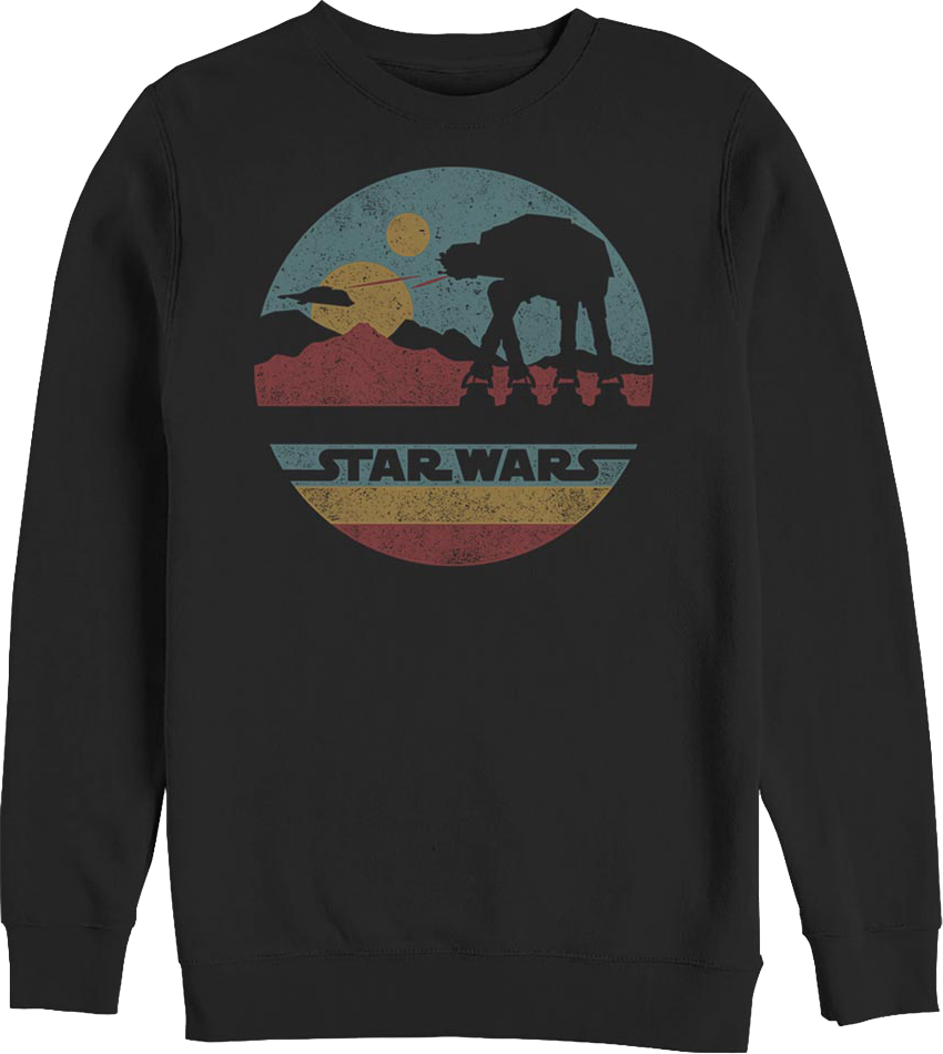 Black AT-AT Silhouette Star Wars Sweatshirt product image 1