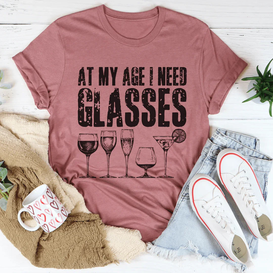At My Age I Need Glasses Tee product image 3