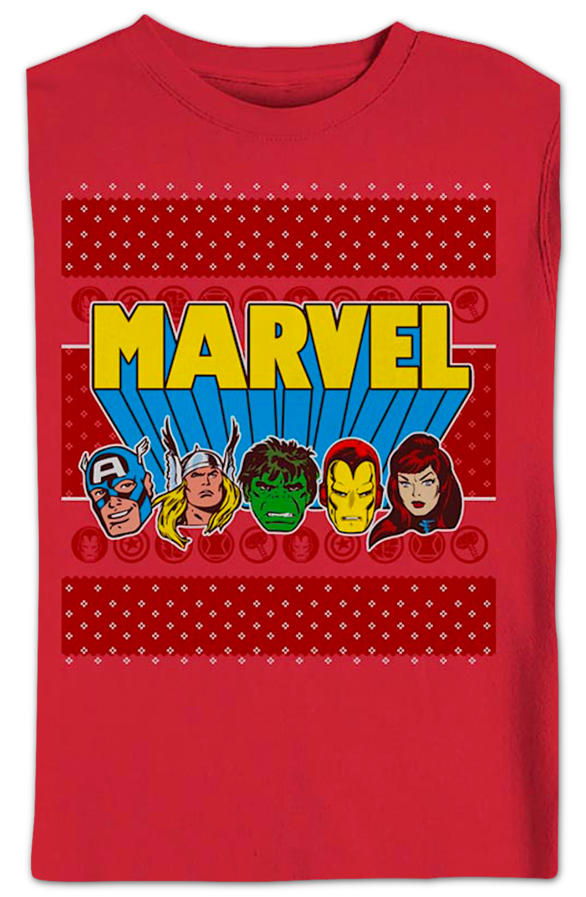 Avengers Faux Ugly Christmas Sweater Marvel Comics product image 2