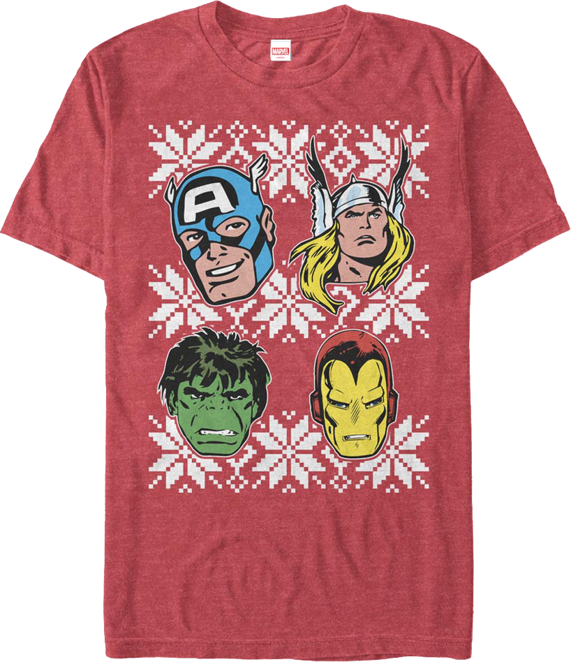 Avengers Snowflakes Marvel Comics T-Shirt product image 1