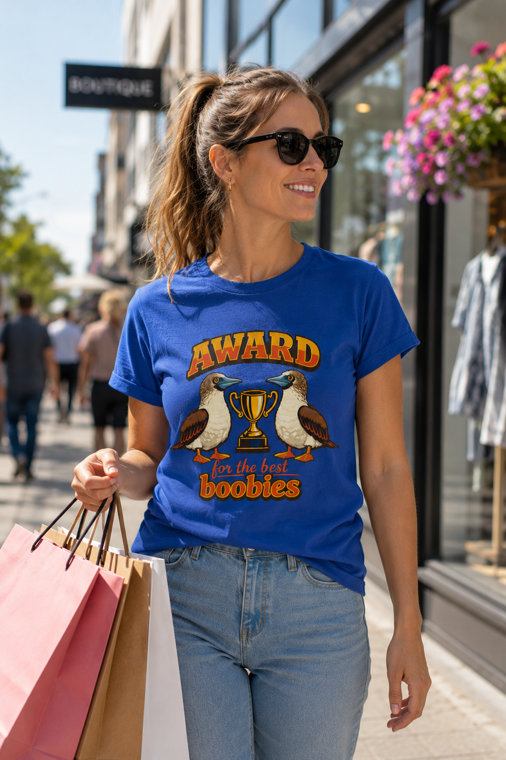 Award for the Best Boobies T-Shirt | Funny Novelty Tee product image 3