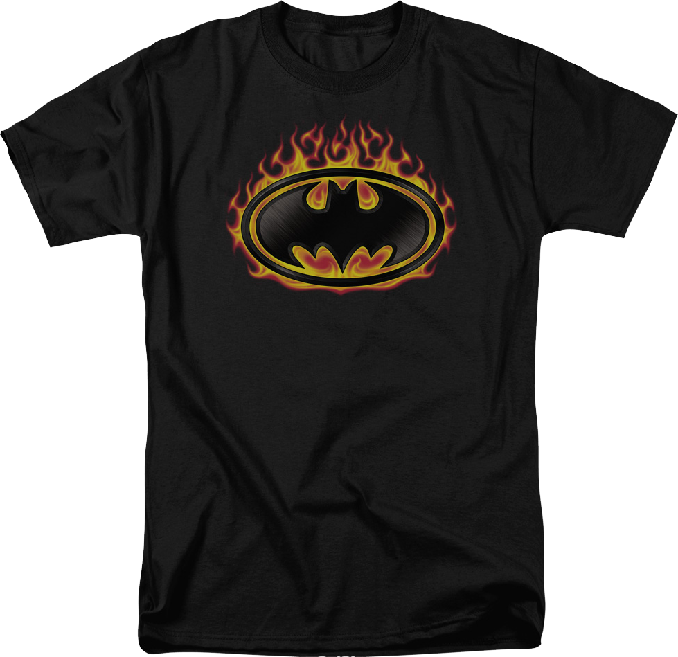 Batman Fire Logo DC Comics T-Shirt product image 1