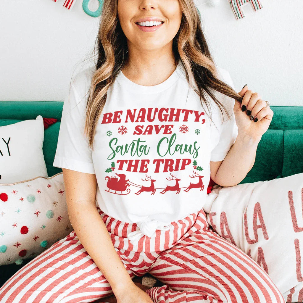 Be Naughty Save Santa Claus The Trip Tee product image 1