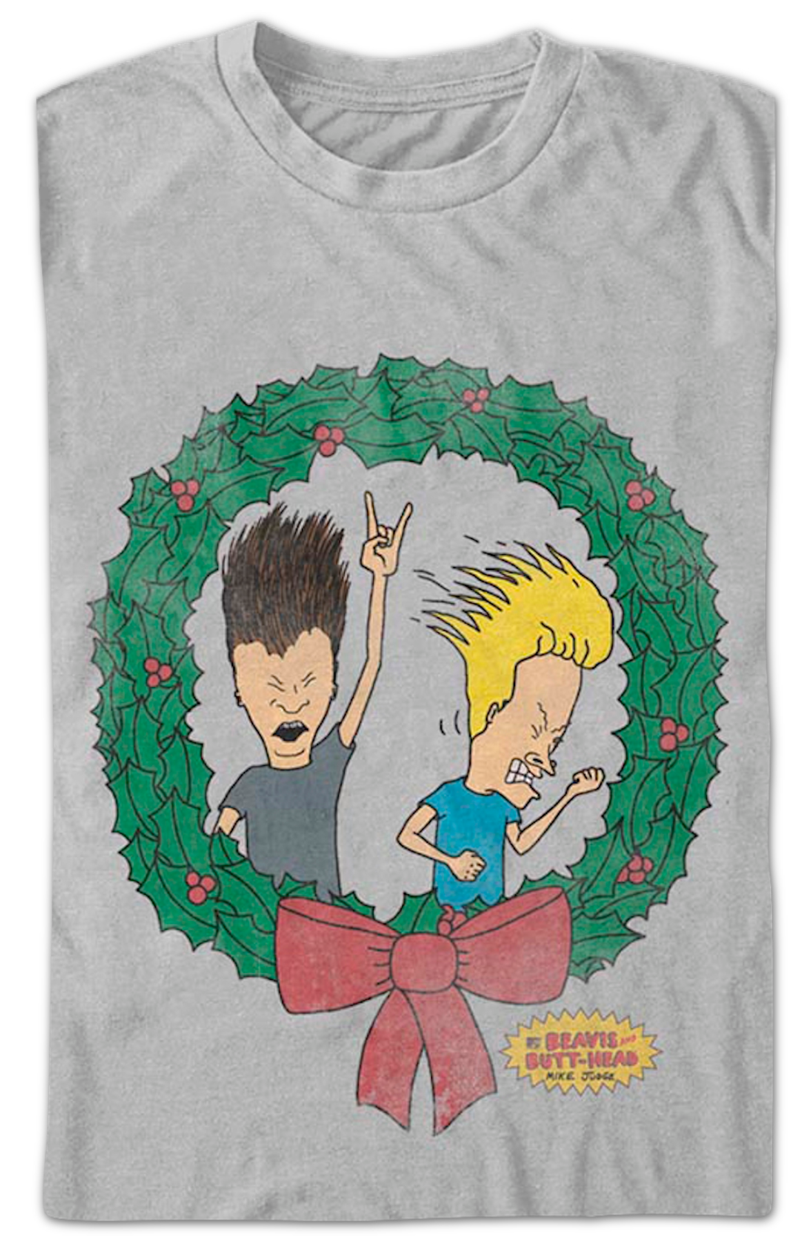 Beavis And Butt-Head Christmas Wreath T-Shirt product image 2