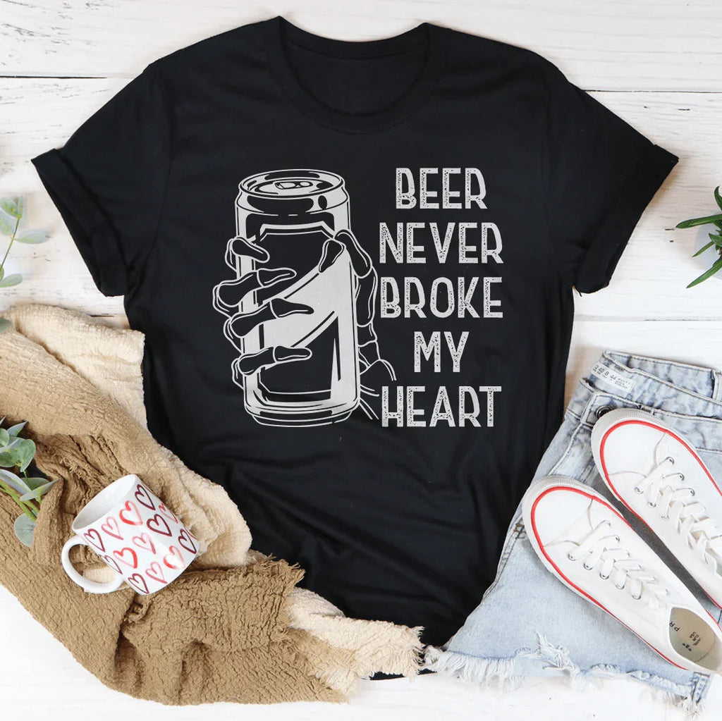 Beer Never Broke My Heart Skull Tee product image 4