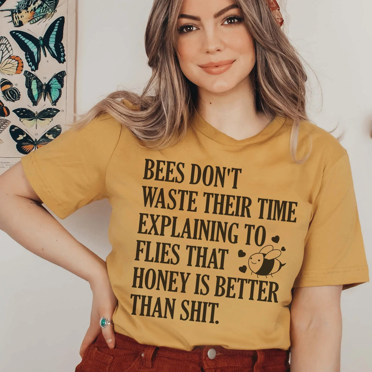 Bees Don't Waste Their Time Tee product image 1