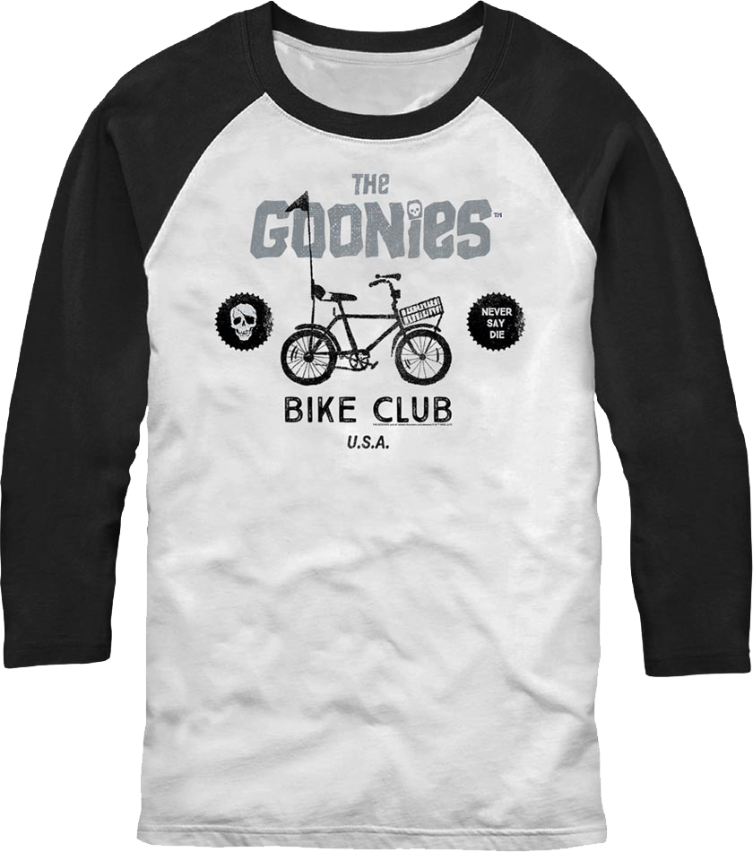 Bike Club Goonies Raglan Baseball Shirt product image 1