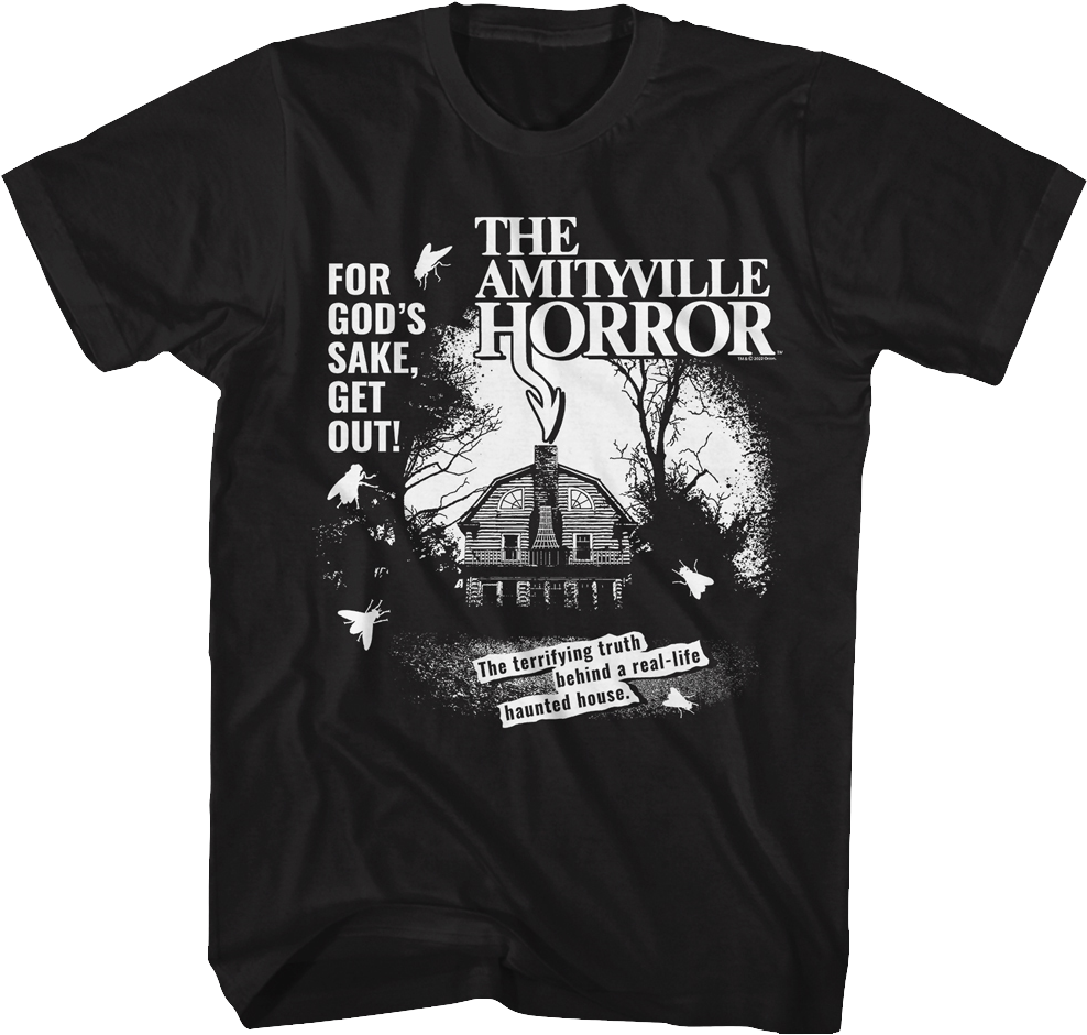 Black And White Haunted House Amityville Horror T-Shirt product image 1