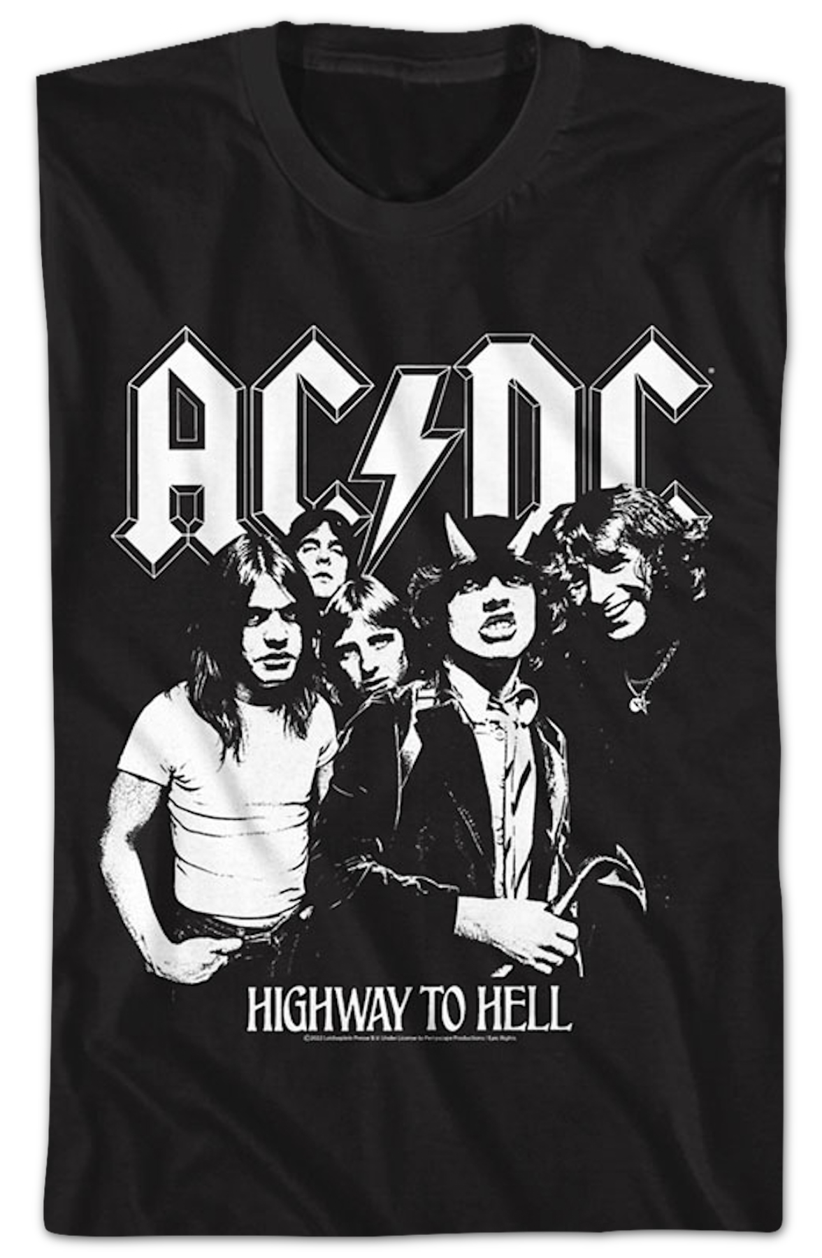 Black And White Highway To Hell ACDC Shirt product image 2