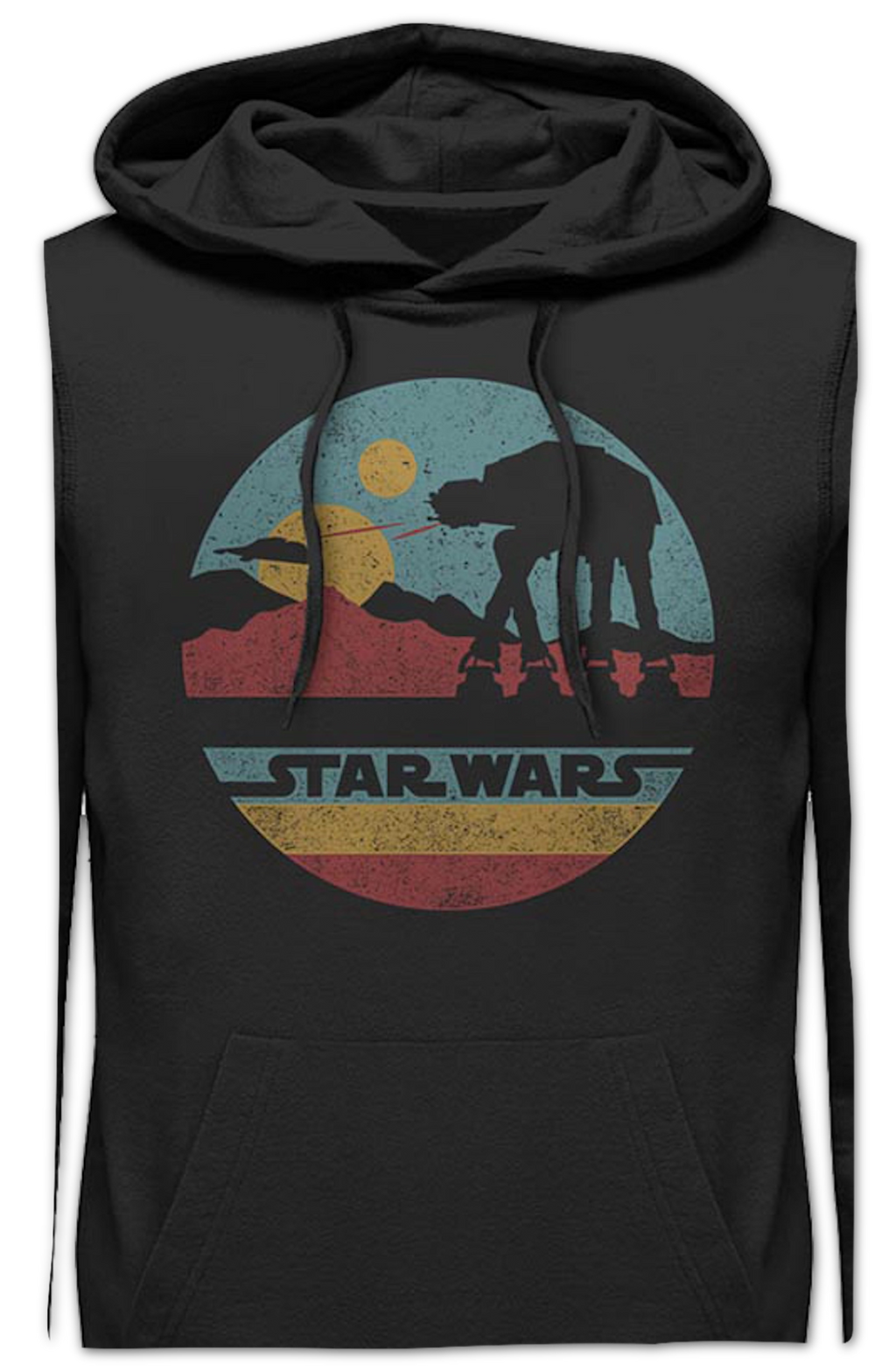 Black AT-AT Silhouette Star Wars Hoodie product image 2