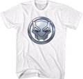 Black Panther Faux Chrome Logo Marvel Comics T-Shirt product image 1