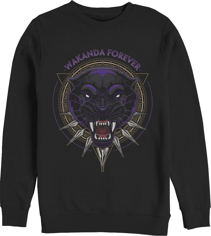 Black Panther Wakanda Forever Marvel Comics Sweatshirt product image 1