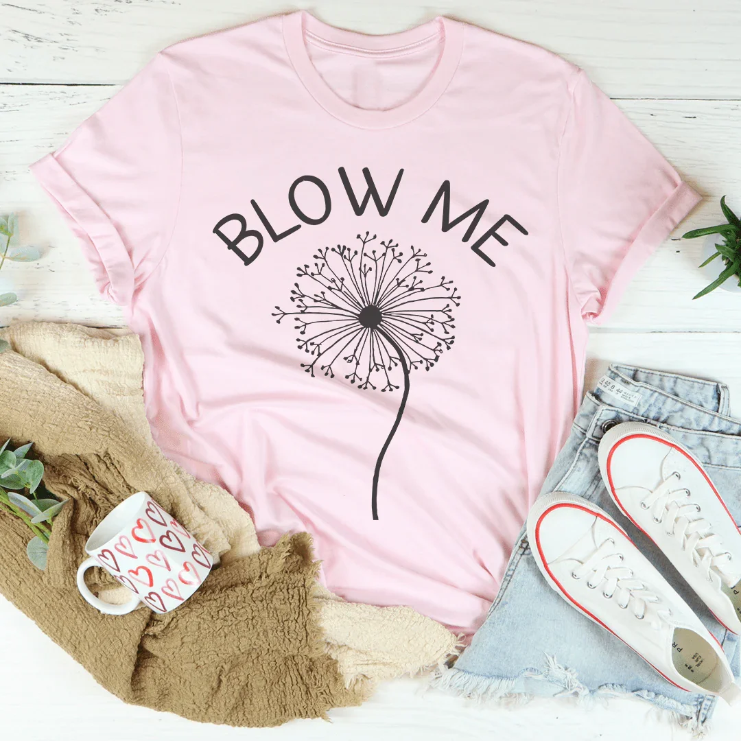 Blow Me – Cheeky Floral Graphic T-Shirt product image 4