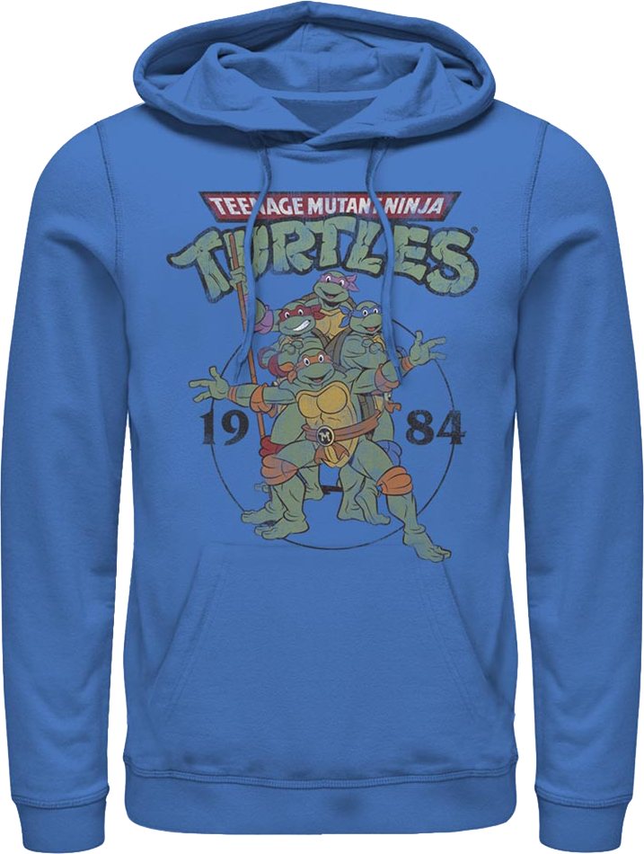 Blue 1984 Teenage Mutant Ninja Turtles Hoodie product image 1