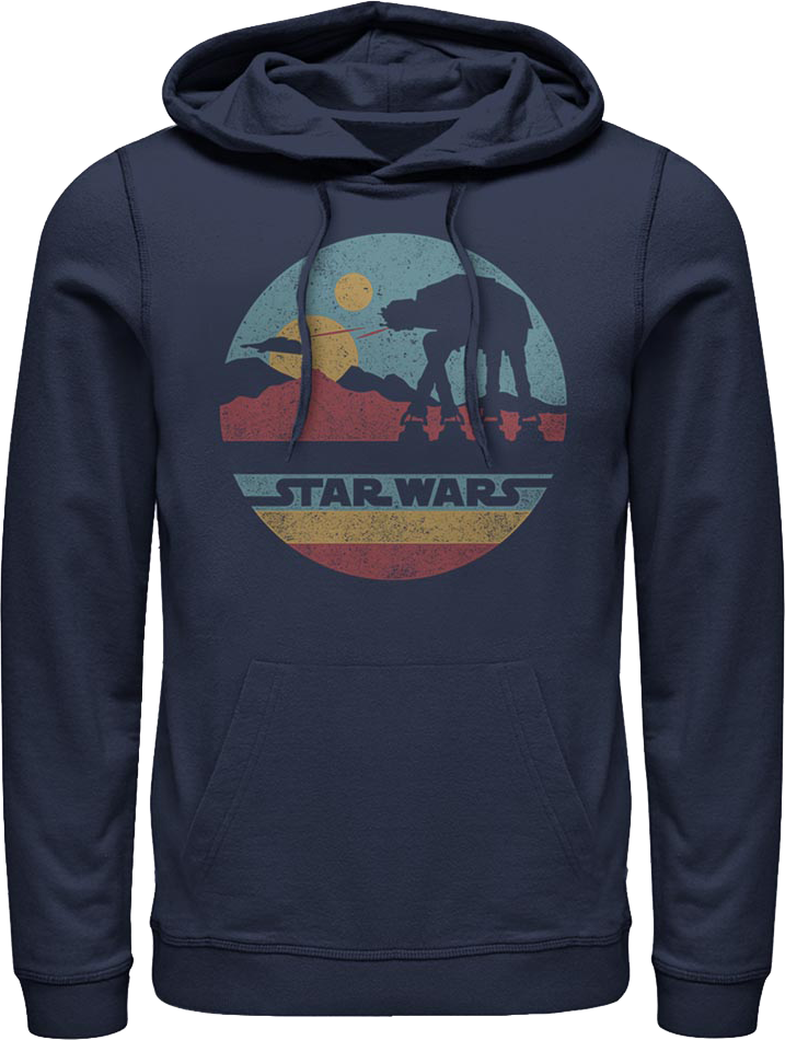 Blue AT-AT Silhouette Star Wars Hoodie product image 1