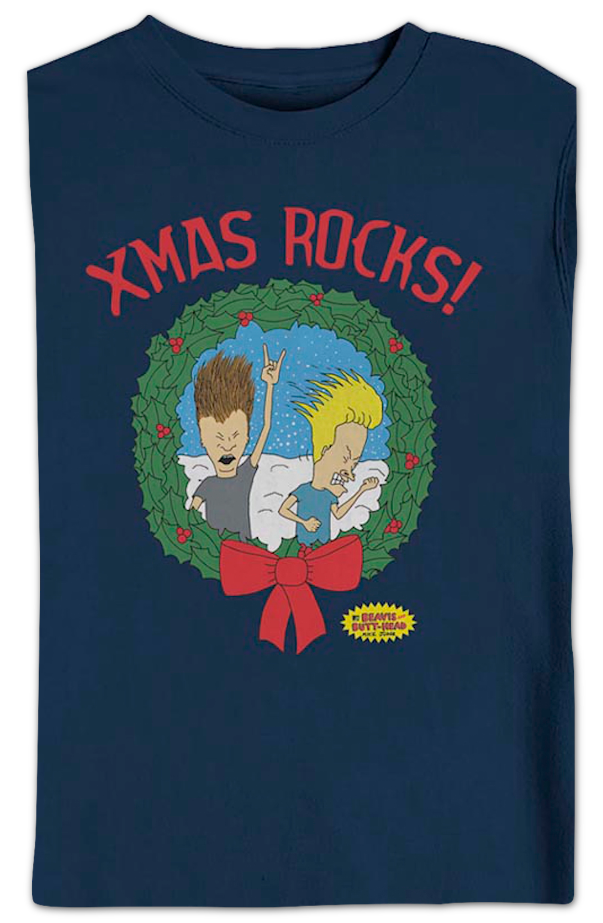 Blue Xmas Rocks Beavis And Butt-Head Sweatshirt product image 2