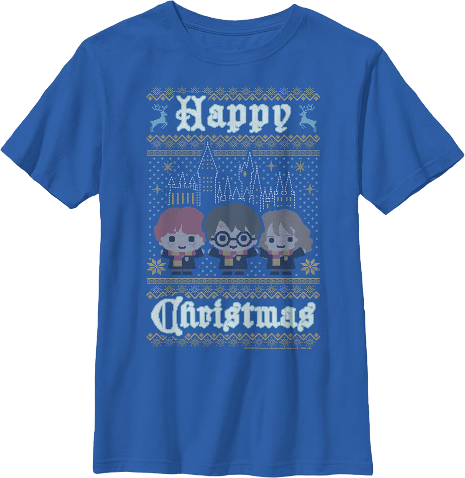 Boys Youth Happy Christmas Harry Potter Shirt product image 1