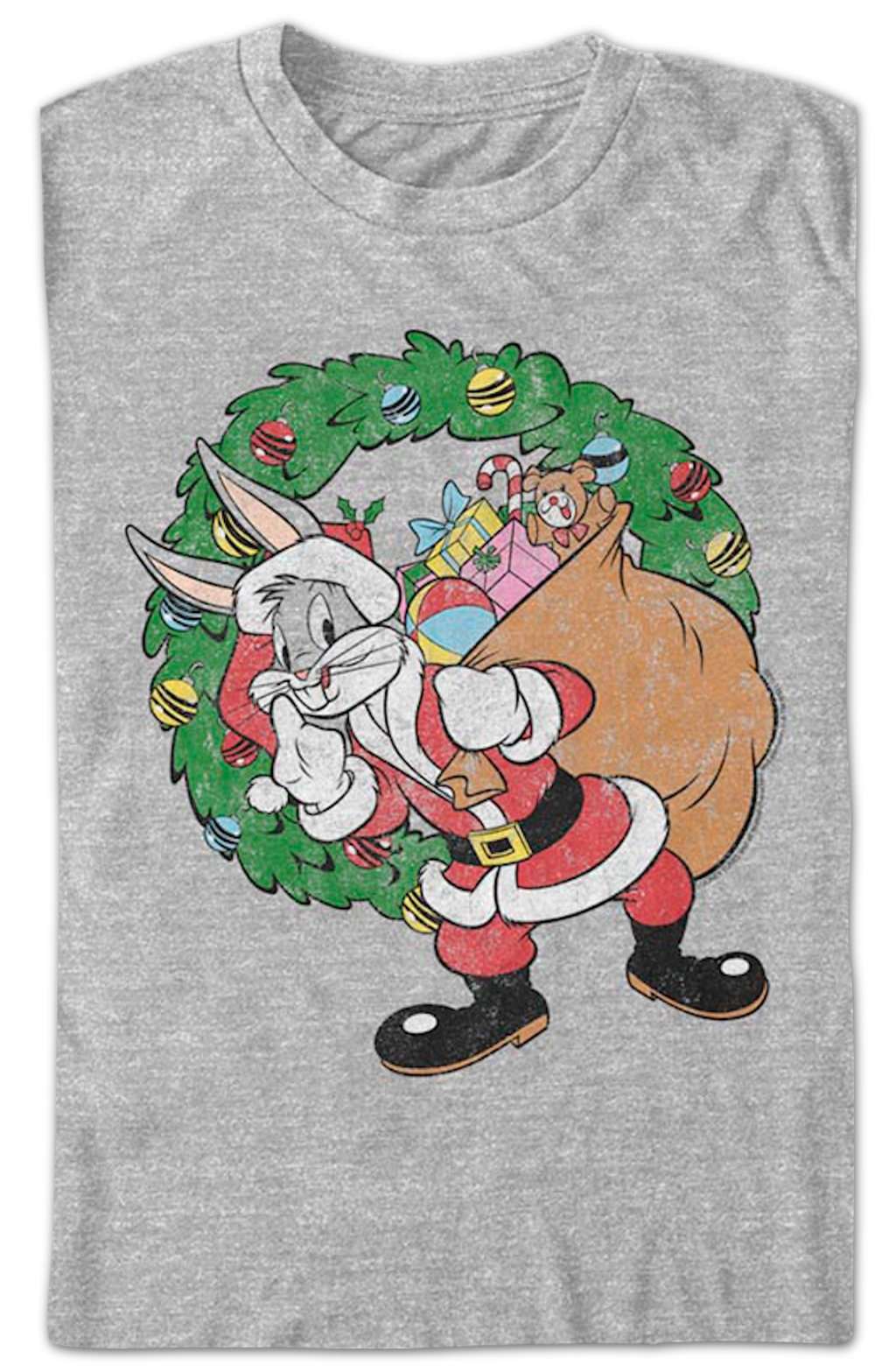 Bugs Bunny Santa Claus Looney Tunes T-Shirt product image 2