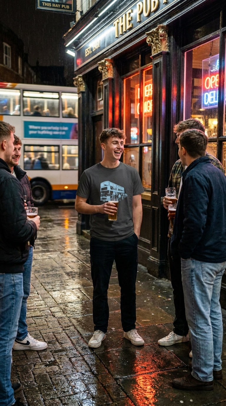 Bus Wankers T-Shirt | Inbetweeners Inspired Funny Tee product image 1
