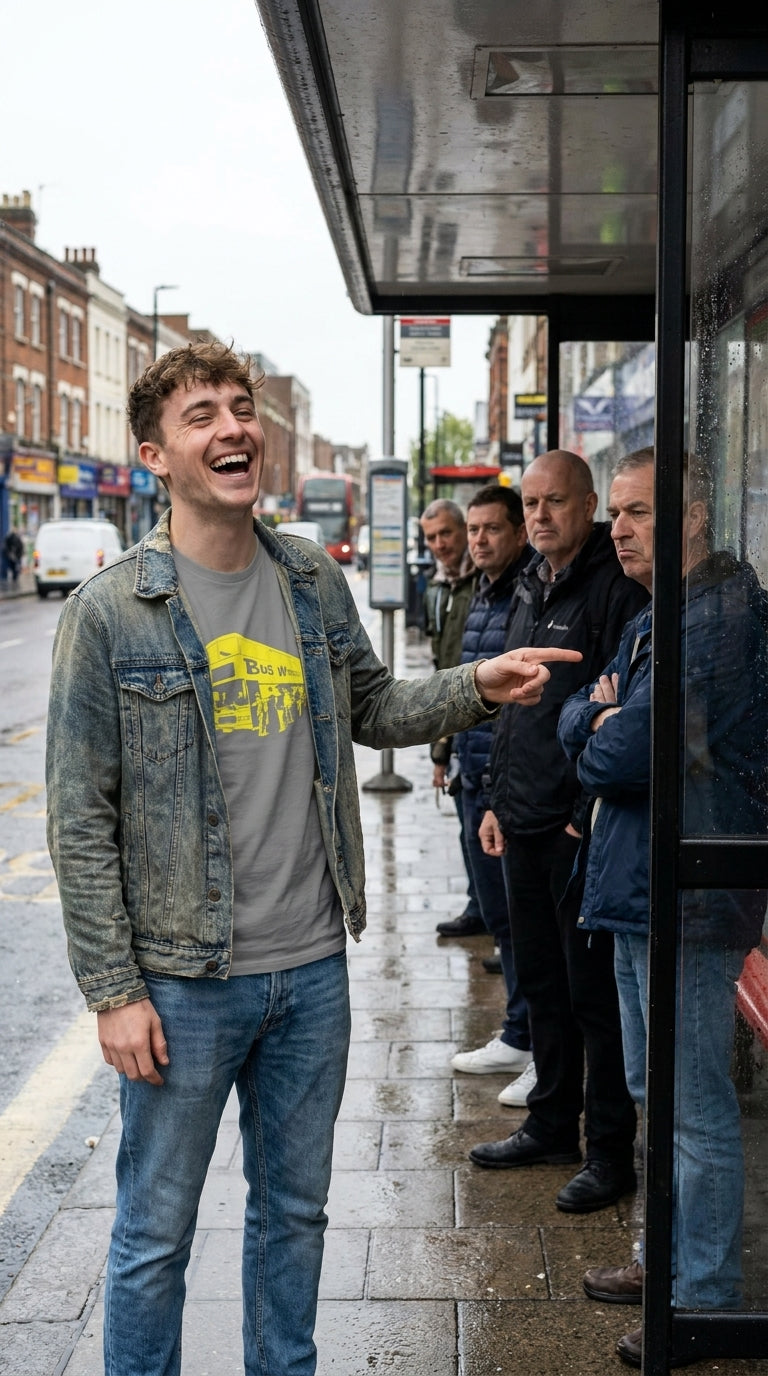 Bus Wankers T-Shirt | Inbetweeners Inspired Funny Tee product image 3