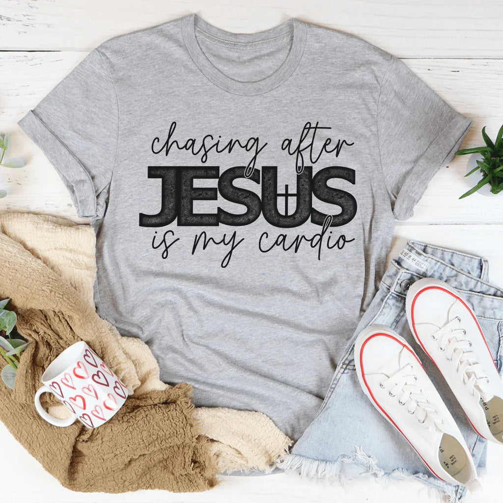 Chasing After Jesus Is My Cardio Tee product image 3