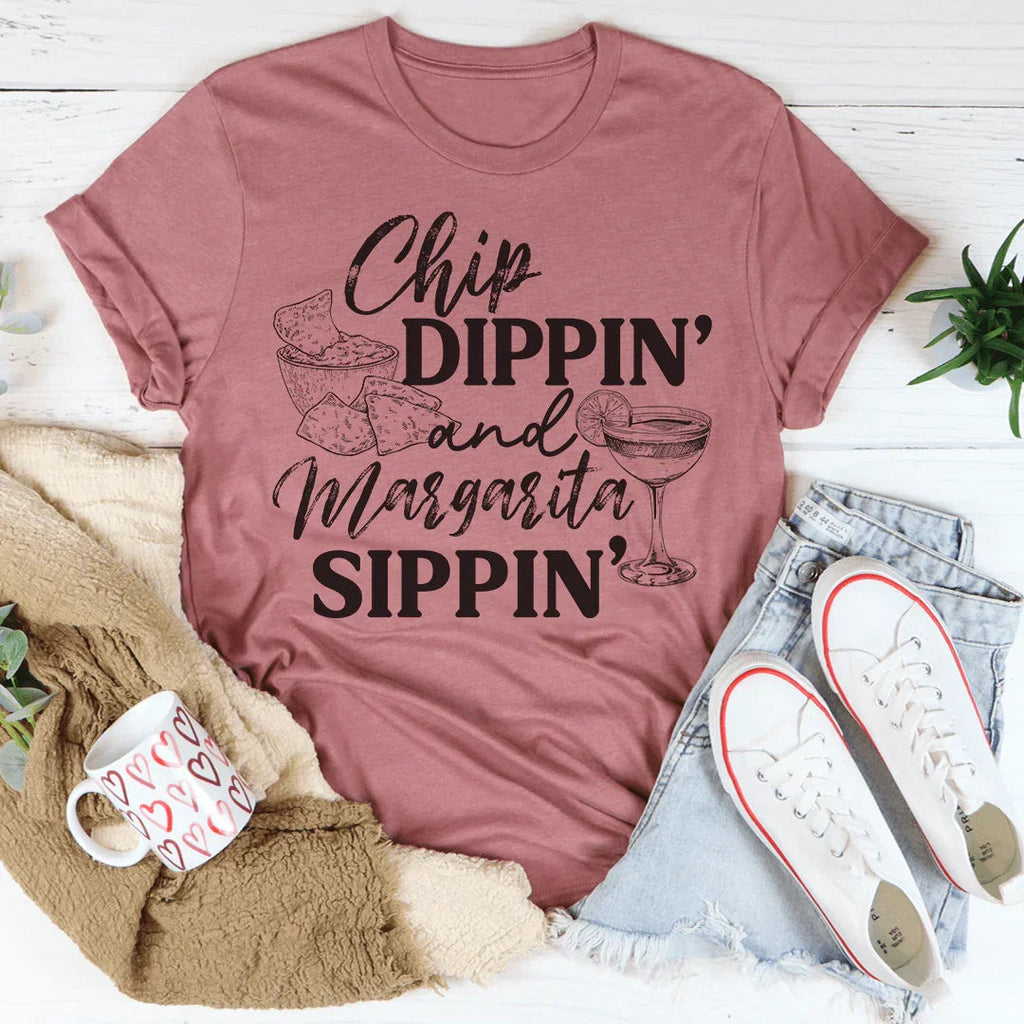 Chip Dippin' And Margarita Sippin' Tee product image 3