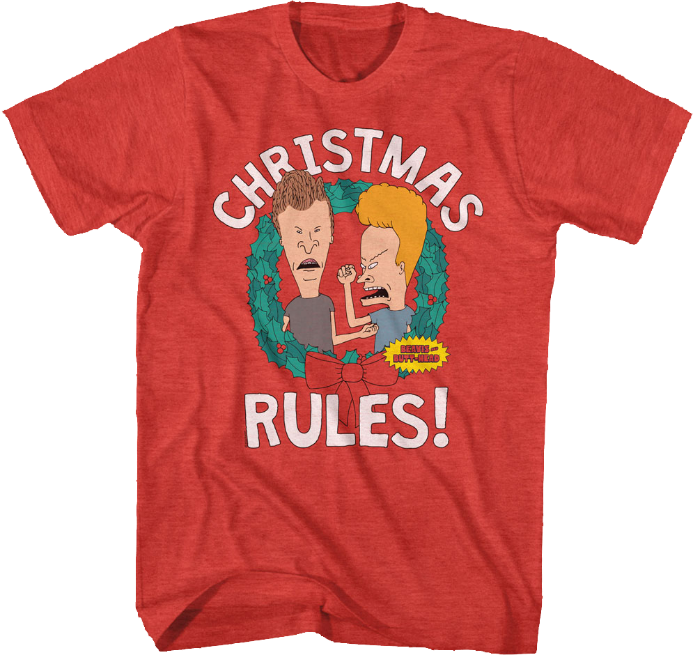 Christmas Rules Beavis And Butt-Head T-Shirt product image 1
