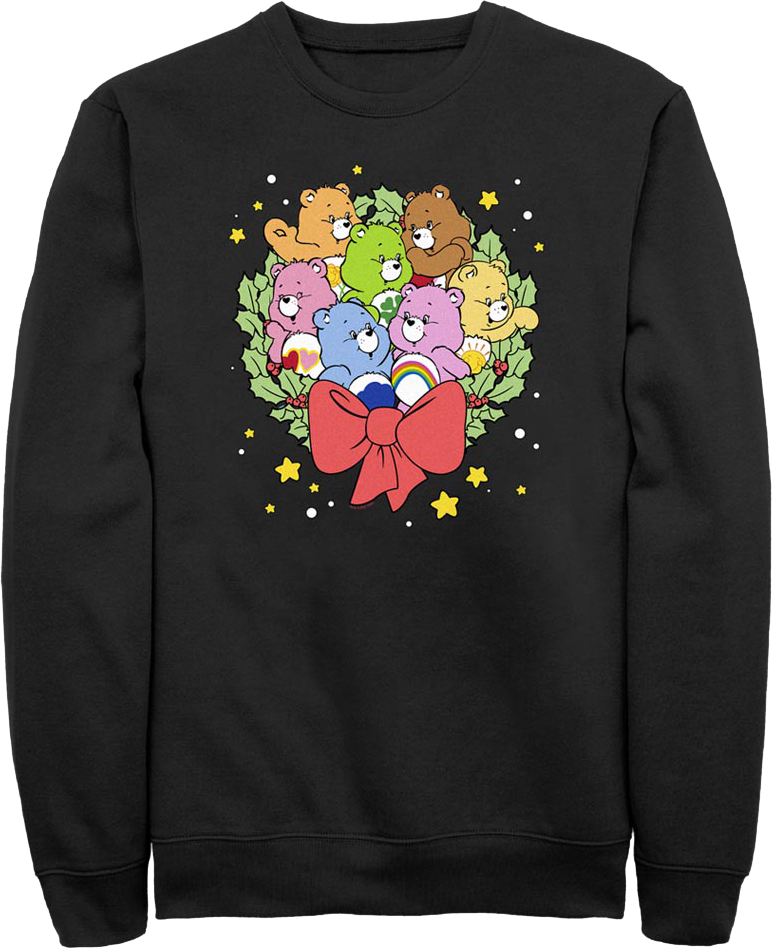 Christmas Wreath Care Bears Sweatshirt product image 1