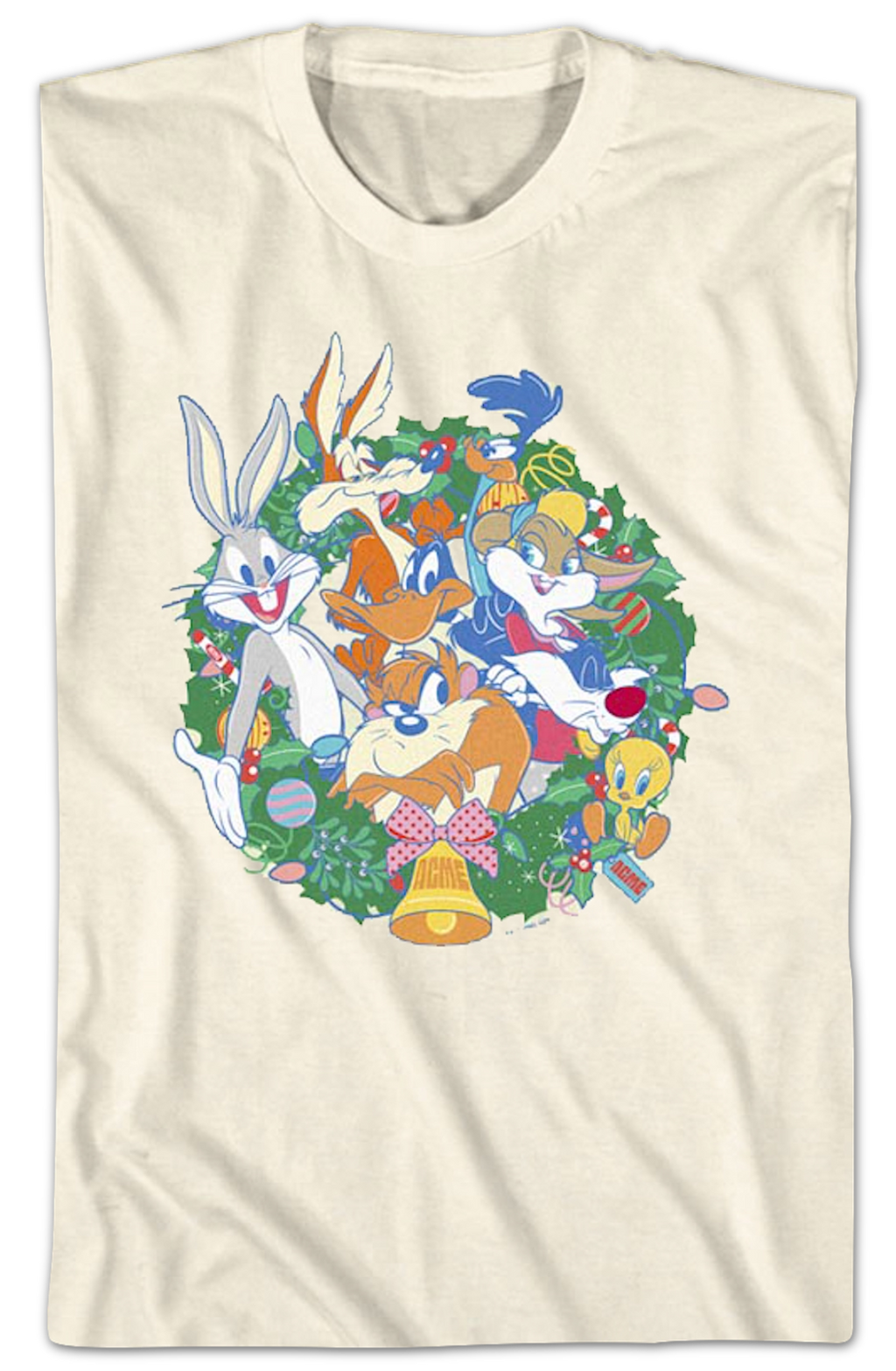 Christmas Wreath Looney Tunes T-Shirt product image 2