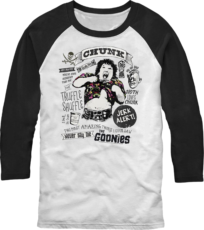 Chunk Collage Goonies Raglan Baseball Shirt product image 1