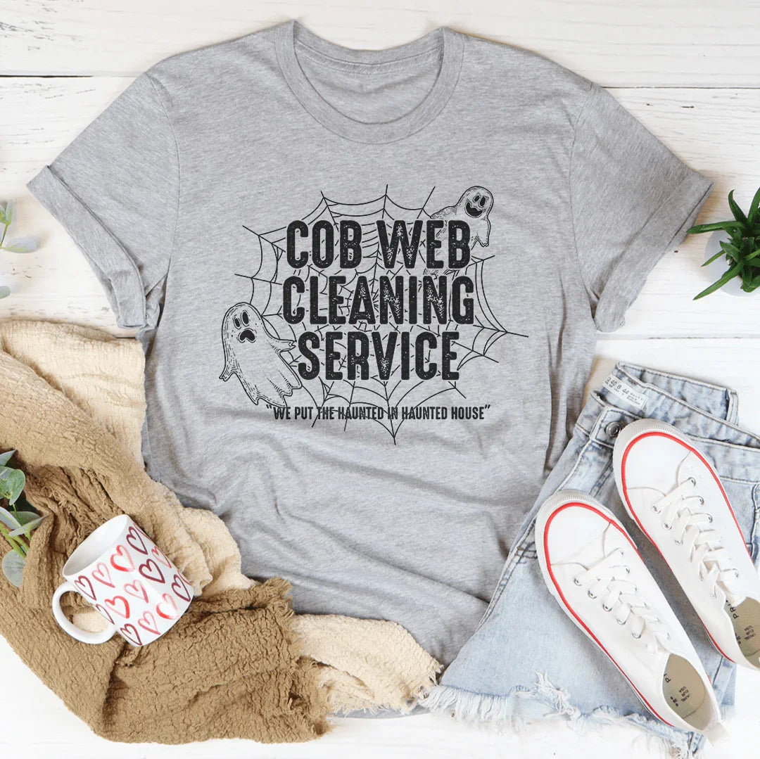Cob Web Cleaning Service Tee product image 2