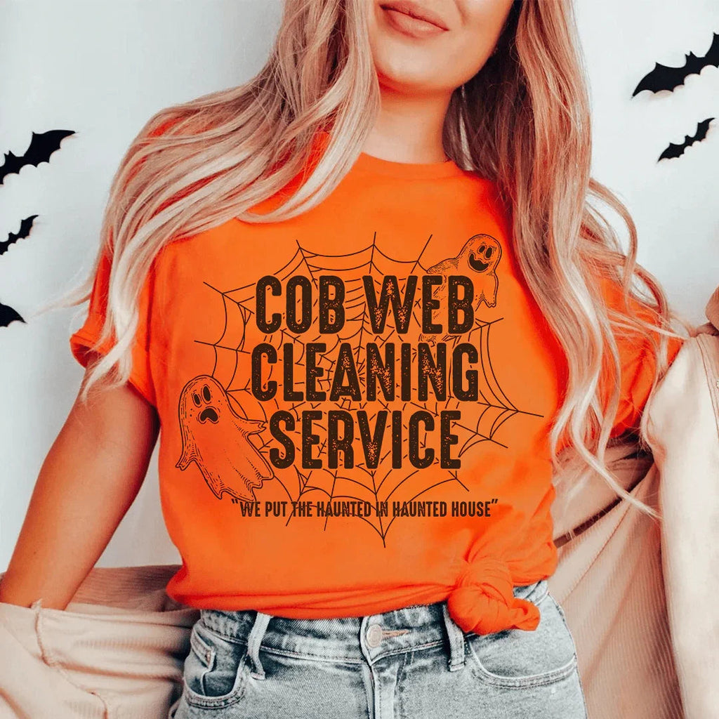 Cob Web Cleaning Service Tee product image 1