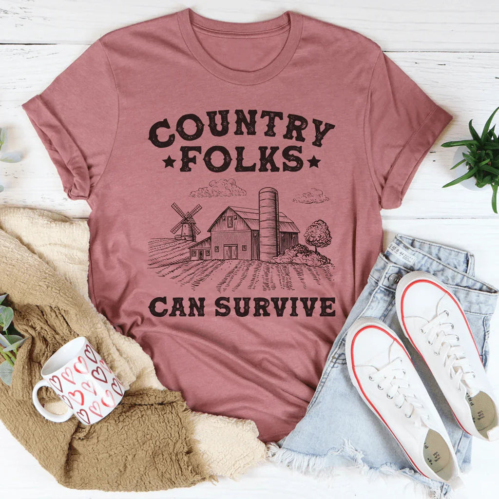 Country Folks Can Survive Tee product image 4