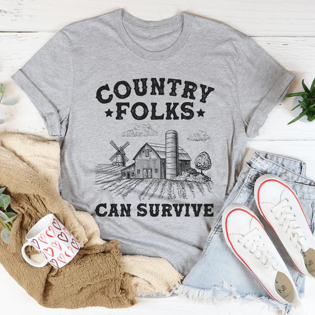 Country Folks Can Survive Tee product image 3
