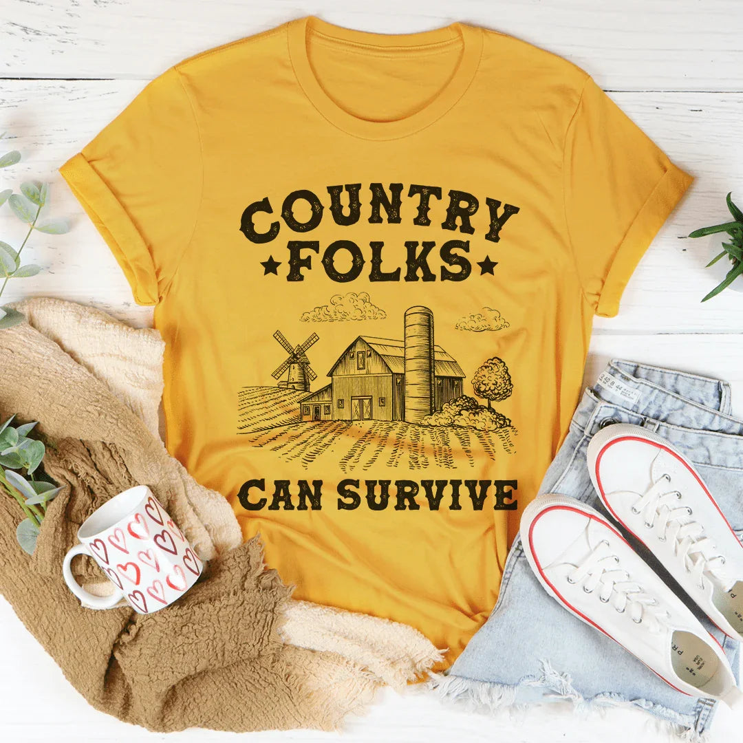 Country Folks Can Survive Tee product image 1
