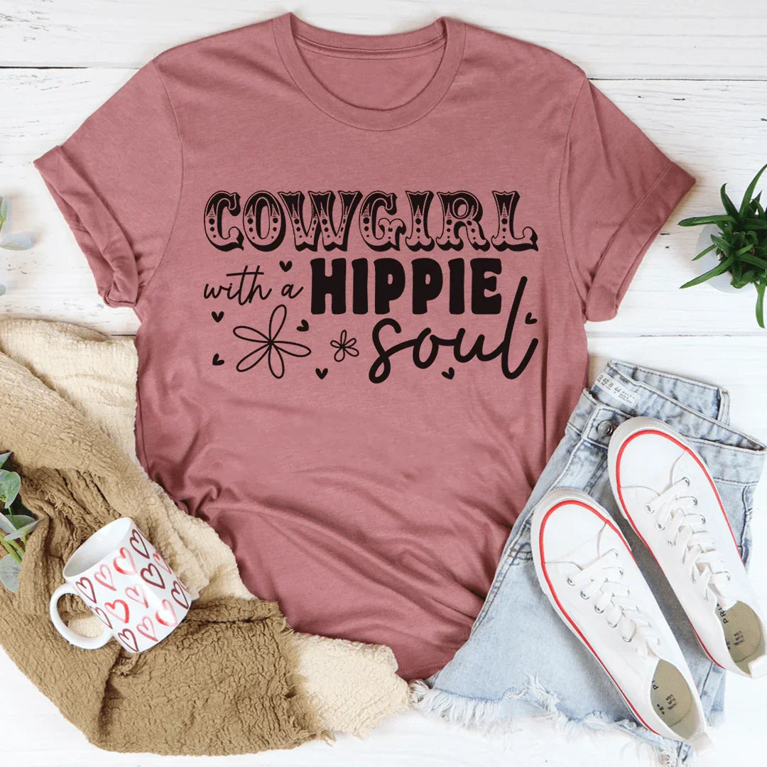 Cowgirl With Hippie Soul Tee product image 4