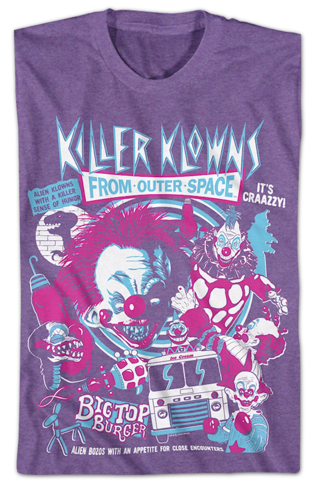 Crazy Collage Killer Klowns From Outer Space T-Shirt product image 2