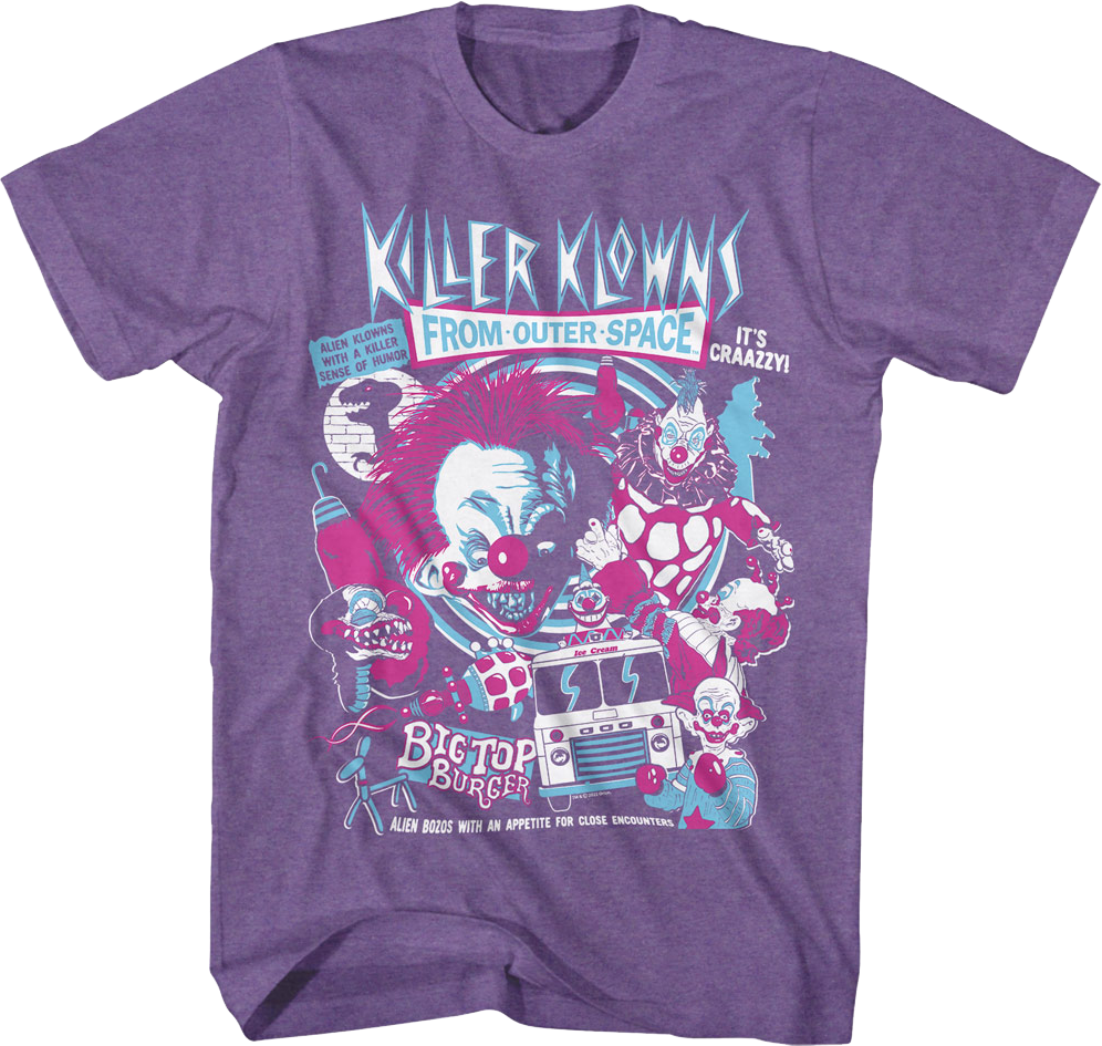 Crazy Collage Killer Klowns From Outer Space T-Shirt product image 1
