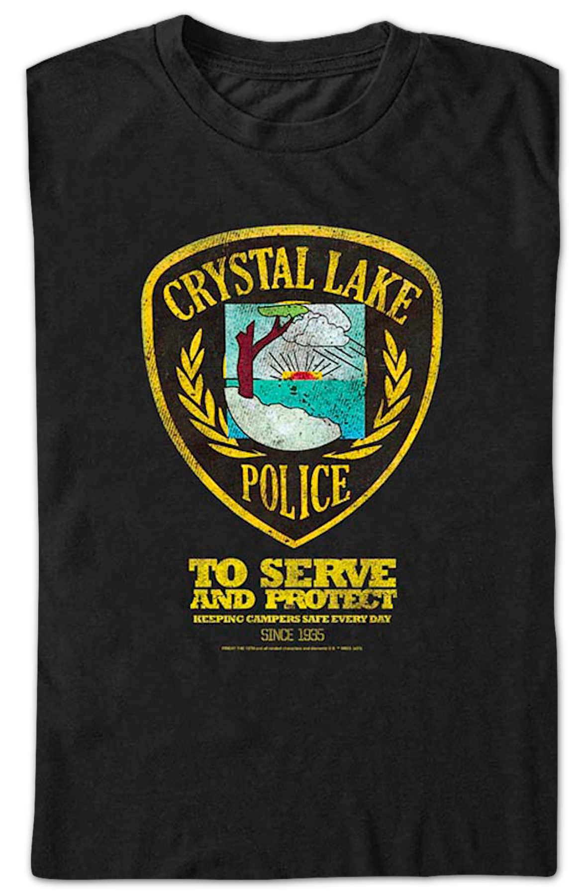 Crystal Lake Police Friday the 13th T-Shirt product image 2