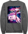 Deadpool Riding A Unicorn Marvel Comics Sweatshirt product image 1