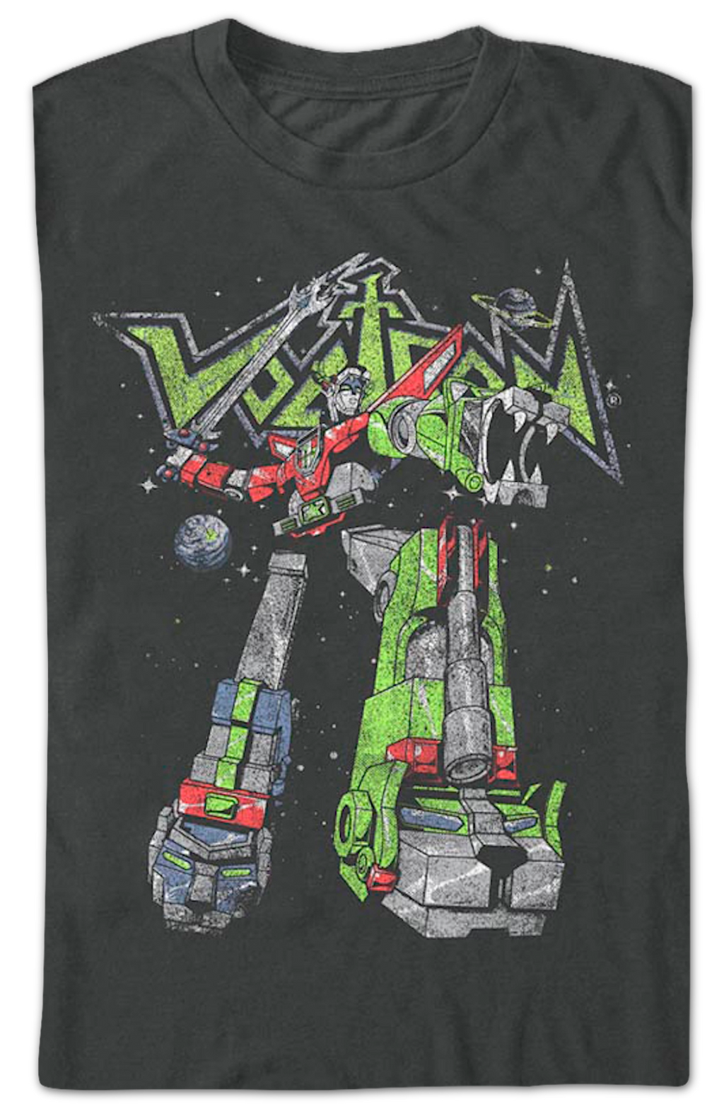 Vintage Mighty Robot Voltron T-Shirt product image 2